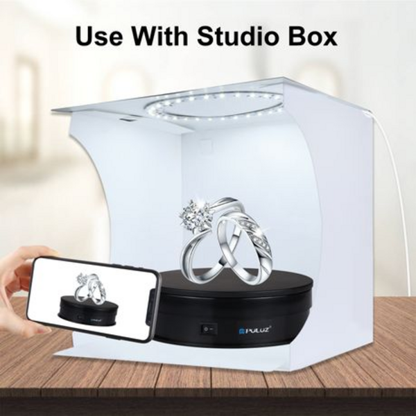PULUZ 15cm USB Powered Photography Turntable