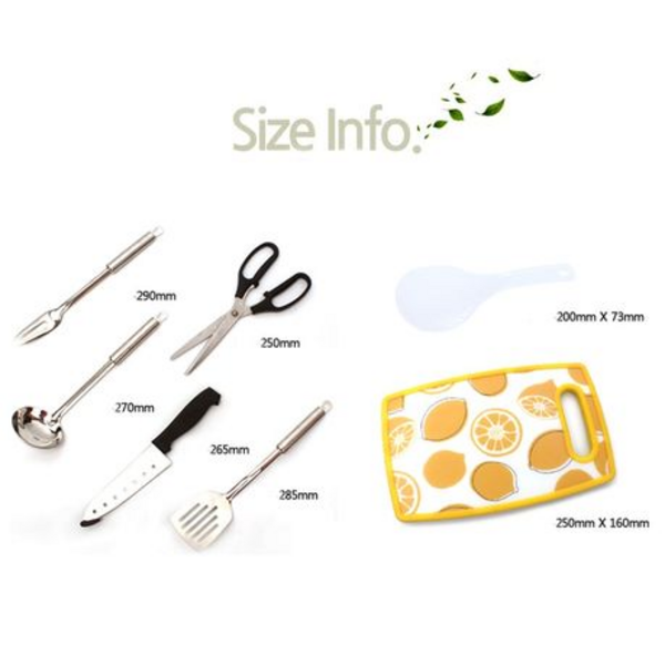 CLS 7 in 1 Outdoor Cookware Set with Bag - Multicolored