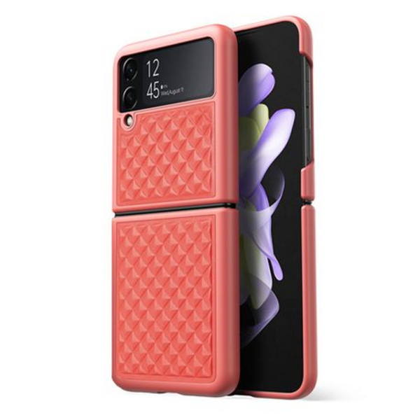 DUX DUCIS Venice Series Cover for Samsung Galaxy Z Flip 4 - Apricot