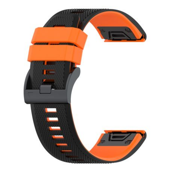 LOBO 26mm Two-Tone Silicone Watch Strap For Garmin