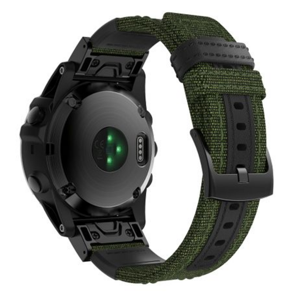 5by5 Canvas & Leather Strap for Garmin Fenix 6X / Fenix 5X