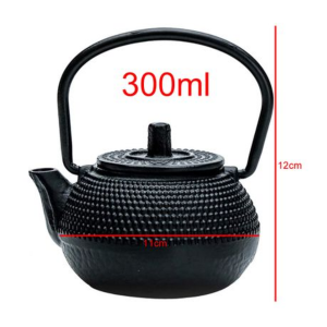 300ml Cast Iron Teapot with Stainless Steel Infuser - Image 4