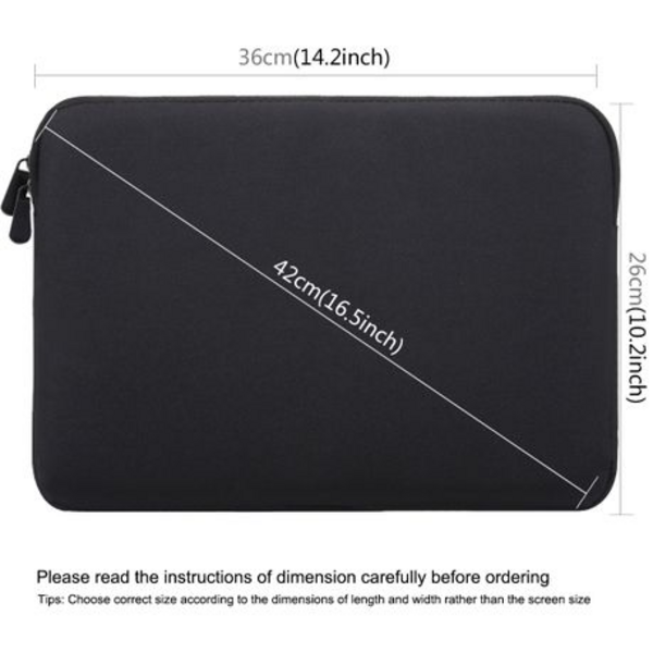 Haweel Laptop Sleeve 15 inch - Black