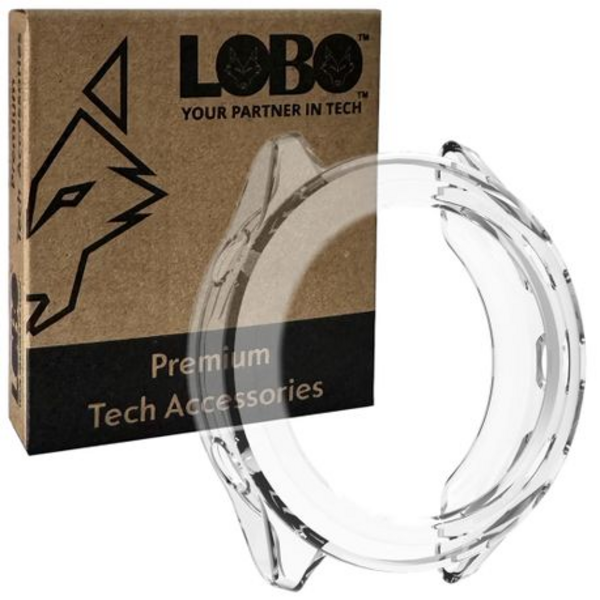 LOBO TPU Protective Bumper for Garmin Forerunner 570 47mm - Transparent