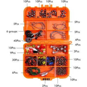 213 Piece Freshwater Fishing Accessories Kit - Black - Image 2