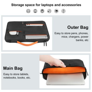 Haweel Laptop Carry Case 15 inch - Black - Image 2