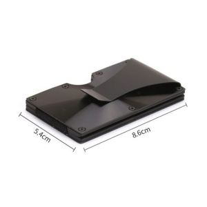 T4U Aluminium Minimalist Card Holder & Money Clip RFID Blocking - Image 3