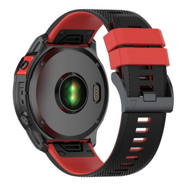 LOBO 26mm Two-Tone Silicone Watch Strap For Garmin