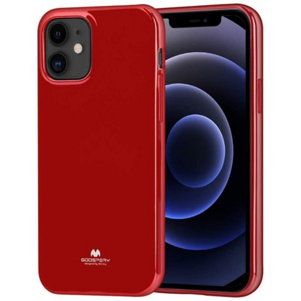 Goospery Pearl Jelly Cover for iPhone 12 (6.1") - Pearl Red