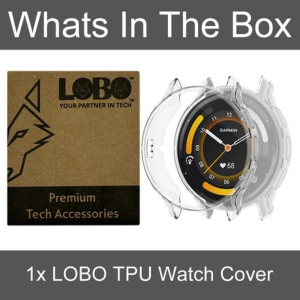 LOBO Cover with Integrated Screen Protector for Garmin Venu 3 - Clear - Image 3
