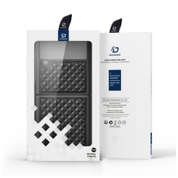 DUX DUCIS Venice Series Cover for Samsung Galaxy Z Flip 4 - Apricot