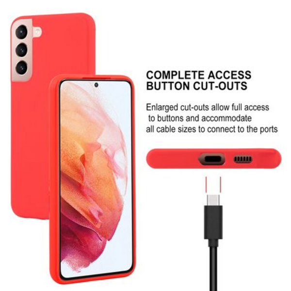 Goospery Silicone Cover for Samsung Galaxy S22 PLUS 6.6" - Red