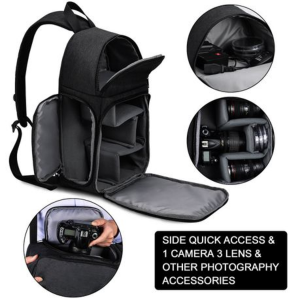 CADeN D15 Messenger Camera Bag - Black - Image 4