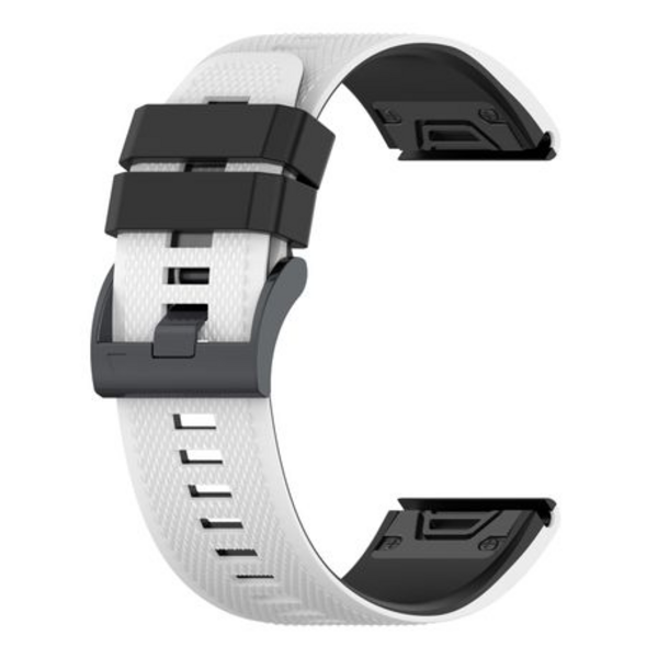 LOBO 26mm Two-Tone Silicone Watch Strap For Garmin