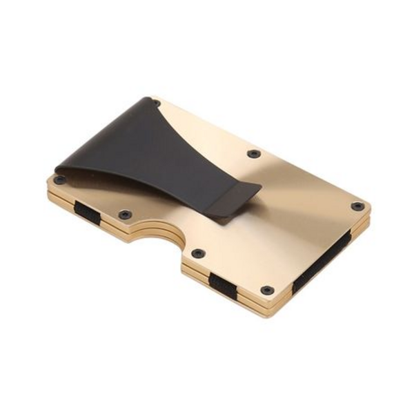 T4U Aluminium Minimalist Card Holder & Money Clip RFID Blocking