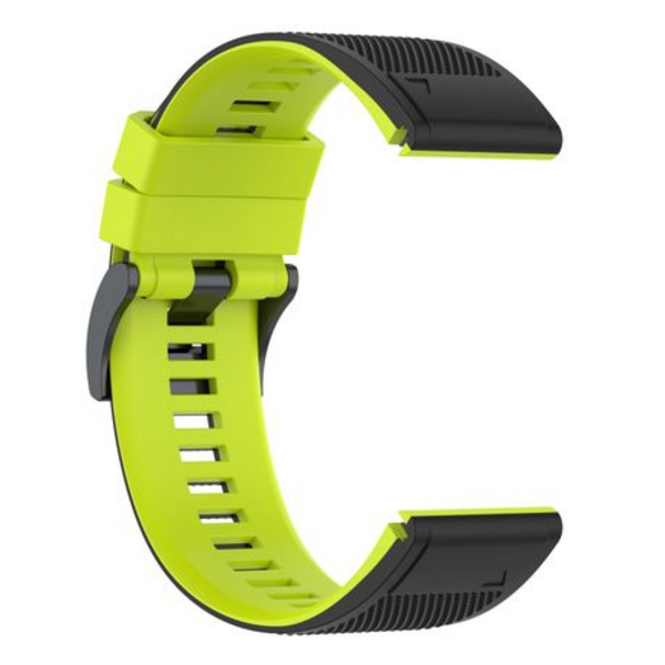 LOBO 26mm Two-Tone Silicone Watch Strap For Garmin