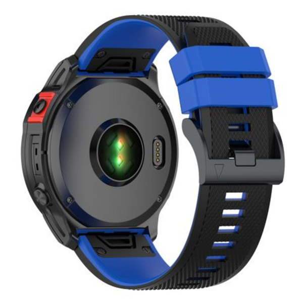 LOBO 26mm Two-Tone Silicone Watch Strap For Garmin