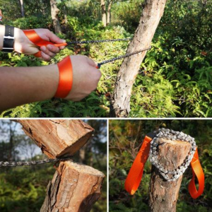 Survival Pocket Hand Chainsaw with Pouch. - Image 2