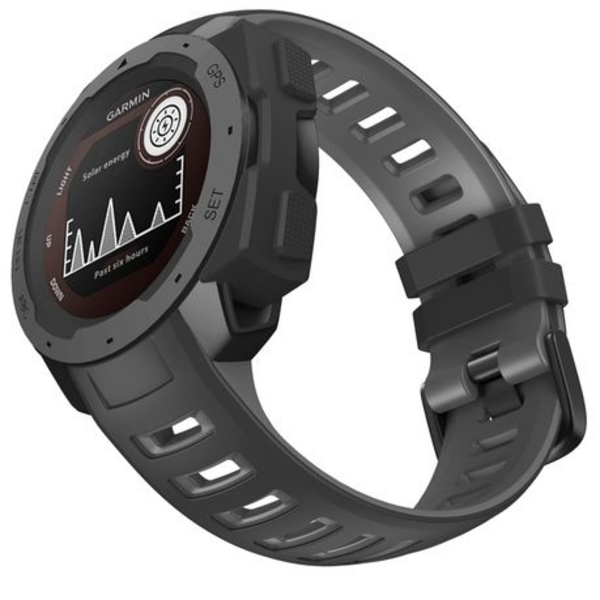 5by5 Two-Tone Silicone Strap Garmin Instinct - Grey & Black