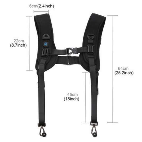 PULUZ Quick Release Double Shoulder Harness for DSLR Cameras