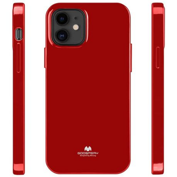 Goospery Pearl Jelly Cover for iPhone 12 (6.1") - Pearl Red