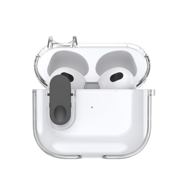 Dux Ducis Clear TPU Case with Carabiner for Apple Pods 3 (PECL Series)