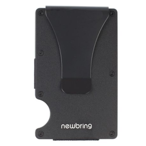 New-Bring Aluminium Minimalist Card Holder & Money Clip RFID Blocking