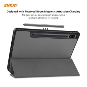 ENKAY PU Leather Flip Cover with S-Pen Slot for Samsung Tab S8/S7 11 inch. - Image 20