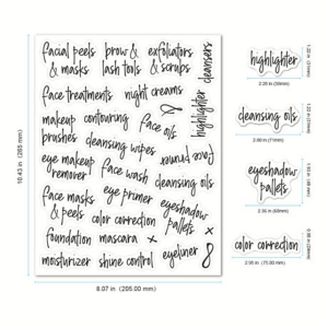 189 Piece Bathroom & Beauty Adhesive Label Set - Image 4