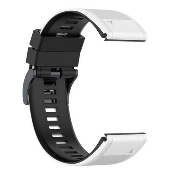LOBO 26mm Two-Tone Silicone Watch Strap For Garmin