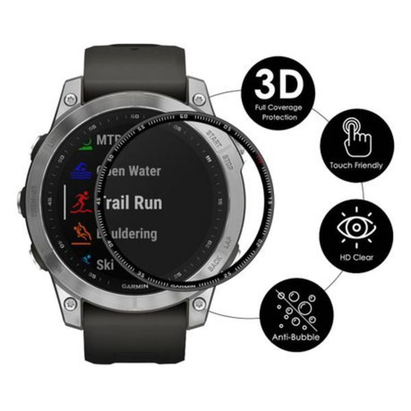 2 PCS WILK Acrylic Screen Protectors with 3D Edge for Garmin Fenix 7X