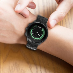 24mm Silicone Strap for Suunto 9 Baro (Quick Release) - Grey - Image 2