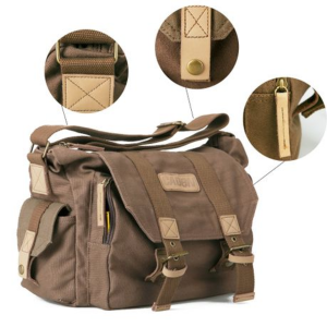 CADeN / Cwatcun F1 Canvas Camera Bag - Coffee - Image 4