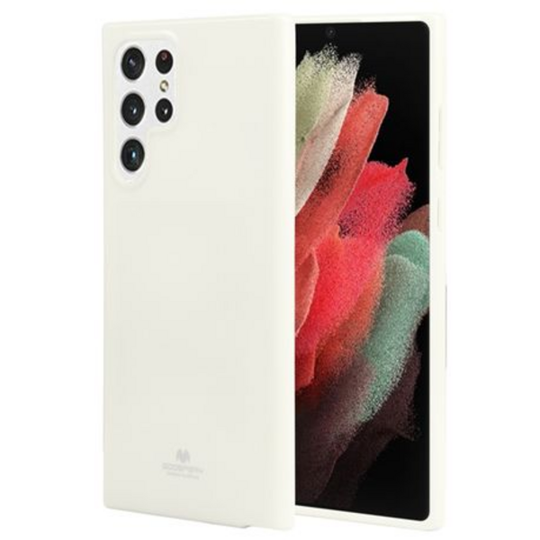 GOOSPERY Pearl Jelly Cover for Samsung S22 Ultra 6.8" - White
