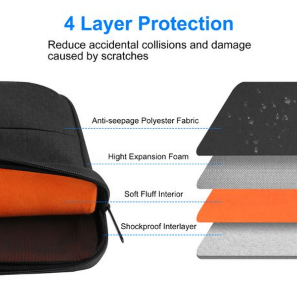 Haweel Laptop Carry Case 15 inch - Black