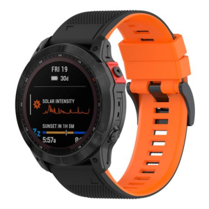 LOBO 26mm Two-Tone Silicone Watch Strap For Garmin - Image 14