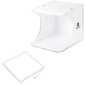 Puluz 20cm Folding Photo Box with Shadowless LED Floor & 6 Color Backdrops