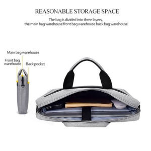 Dj06 Series 13.3 Inch Multi-Functional Laptop Bag - Grey - Image 8
