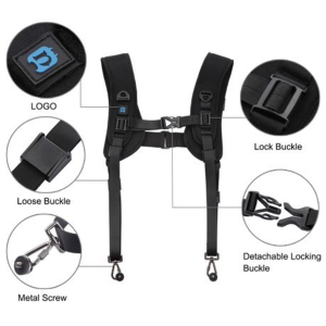 PULUZ Quick Release Double Shoulder Harness for DSLR Cameras - Image 3