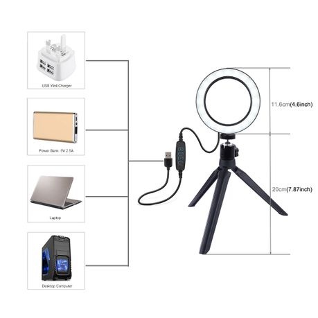 PULUZ 30cm Foldable Photo Box Kit with 2 Ring LED Lights.
