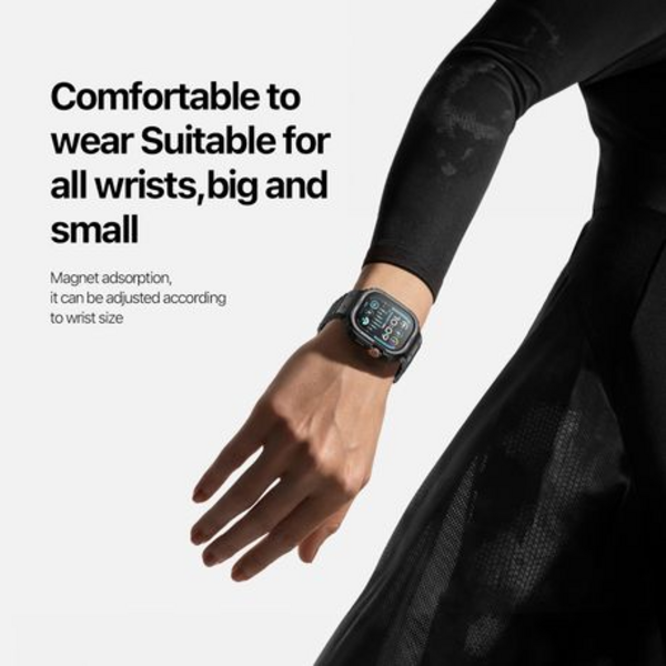 DUX DUCIS Magnetic Apple Watch Ultra Strap One-piece (OA Series ) 49MM - Black