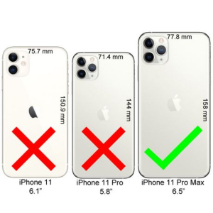 Goospery Jelly Cover for Apple iPhone 11 Pro Max 6.5" - Transparent - Image 2