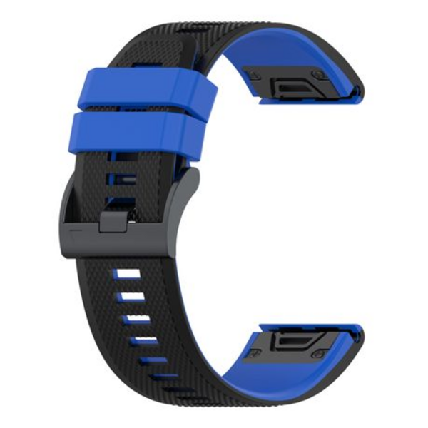 LOBO 26mm Two-Tone Silicone Watch Strap For Garmin