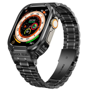 LOBO Stainless Steel Case with Integrated Straps for Apple Watch Ultra 49mm - Image 5