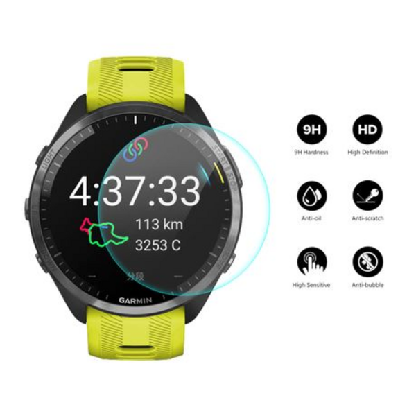 2 PCS WILK Tempered Glass Screen Protectors for Garmin Forerunner 965