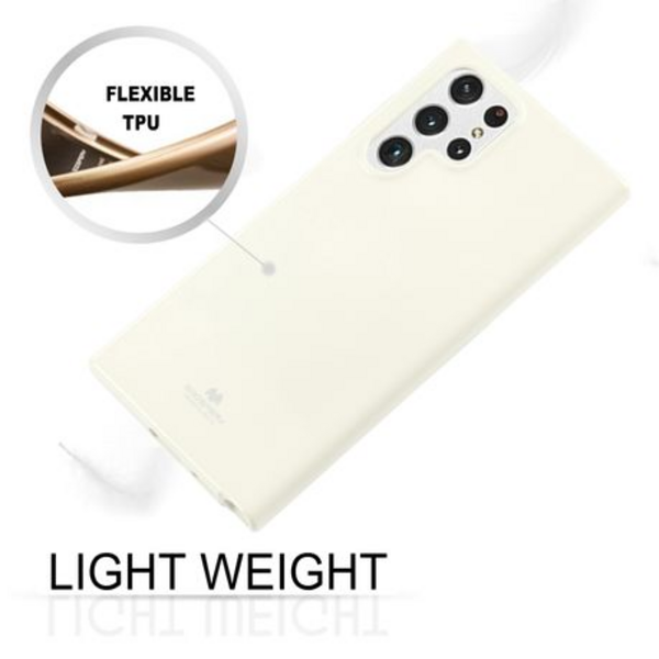 GOOSPERY Pearl Jelly Cover for Samsung S22 Ultra 6.8" - White