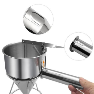 Stainless Steel Batter Dispenser (1200ml/40oz) with Stand & 4 Nozzles - Image 7