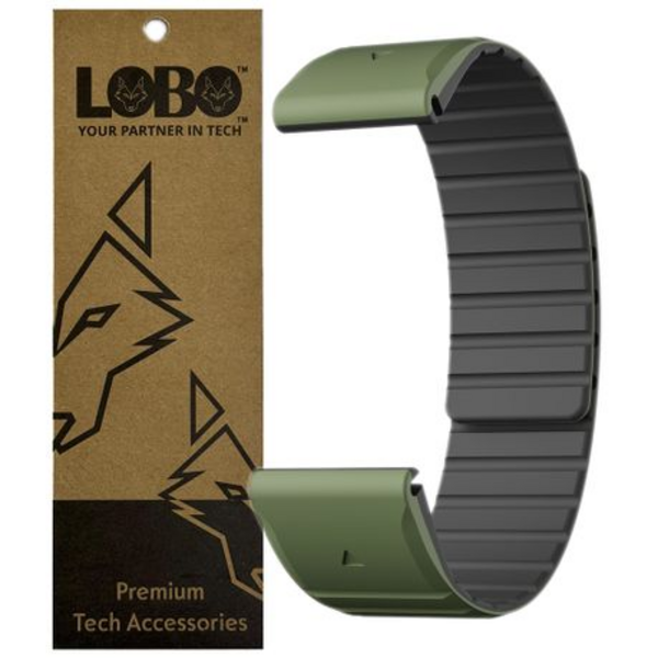 LOBO 22mm Magnetic QuickChange Strap Compatible with Garmin Fenix 5/6/7/8, 965 & More