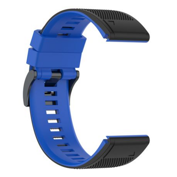 LOBO 26mm Two-Tone Silicone Watch Strap For Garmin