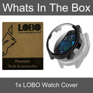 LOBO Protector with Built-In Tempered Glass for Garmin Forerunner 965 - Image 2